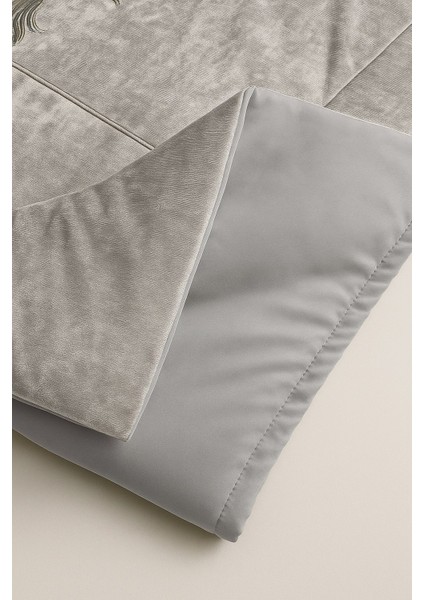 Sahra Gri Kadife Nakışlı Seccade Süngerli Yumuşak Çeyizlik Hediyelik Bohça Lüks Namazlık fırsatları