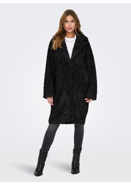 Siyah Kadın Kaban Onlcatalına Shaggy Coat Cs Otw fiyatları