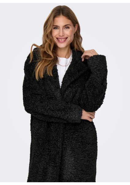 Siyah Kadın Kaban Onlcatalına Shaggy Coat Cs Otw modelleri