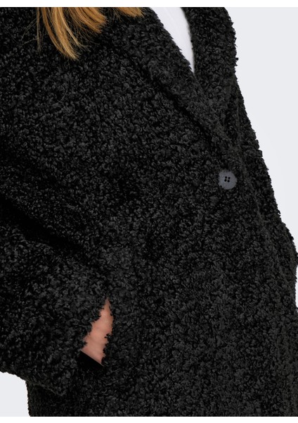 Siyah Kadın Kaban Onlcatalına Shaggy Coat Cs Otw fırsatları