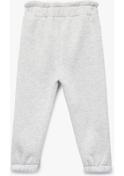 Kız Bebek Nervürlü Cep Detaylı Beli Lastikli Jogger Eşofman Altı fiyatları