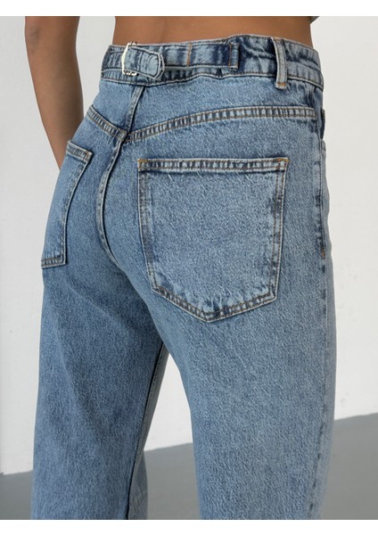 Ayarlanabilir Bel Tokalı Yüksek Bel Kadın Pantolon V112 fiyatları