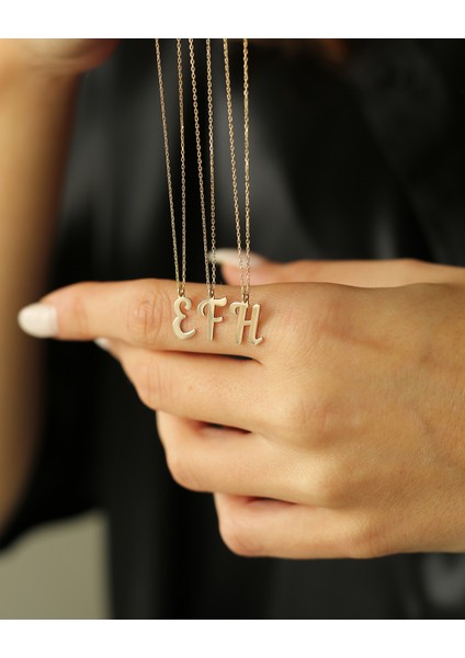 14 Ayar Altın Harfli Kolye fiyatları