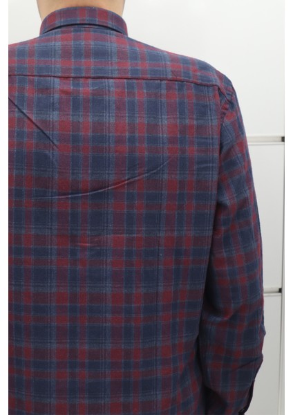 Fistan Store Erkek Ekose Klasik Kesim Rahat Kalıp Tek Cepli Kışlık Kaşmir Gömlek fırsatları