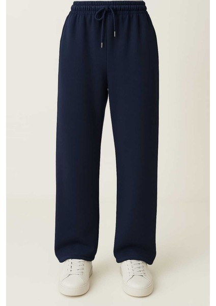 Modal Kumaş Bol Paça Pantolon - Geniş Paça Eşofman Altı