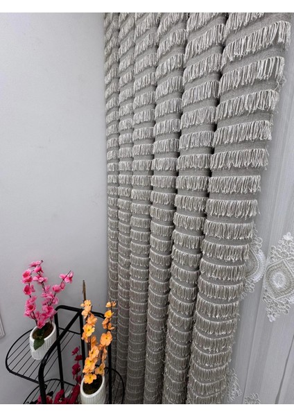 Nivemeshome 656 Sultan Şönil Dokuma Vizon 1/3 Pile Fon Perde Apm fırsatları