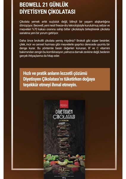 Nutrı Chocolate – 2’li Set Diyetisyen Çikolatası fırsatları