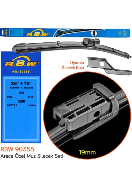 Ford Fiesta 2009 ve Sonrası Muz Silecek Takımı fiyatları