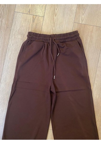 Modal Karışımlı Bol Kesim Geniş Paça Eşofman Altı modelleri