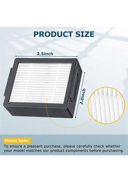 Irobot Roomba Serisi Için 9 Adet Hepa Filtresi Değiştirin: E5 I3 (J7+ Için Değildir) (Yurt Dışından) fırsatları