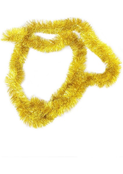 Metalize Sim Süs Yılbaşı ve Parti Dekoru – Altın 6 cm 2 mt fiyatları