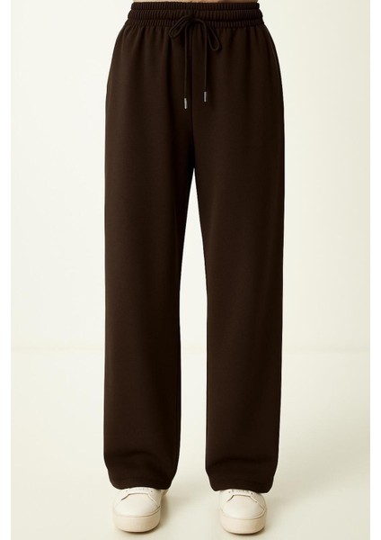 Modal Kumaş Bol Paça Pantolon - Geniş Paça Eşofman Altı