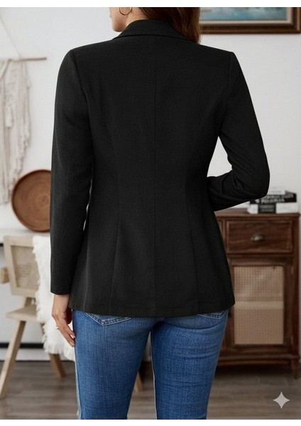 Kadın Uzun Kollu Yakalı Tek Düğmeli Süet Ceket modelleri