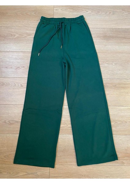 Modal Karışımlı Bol Kesim Geniş Paça Eşofman Altı