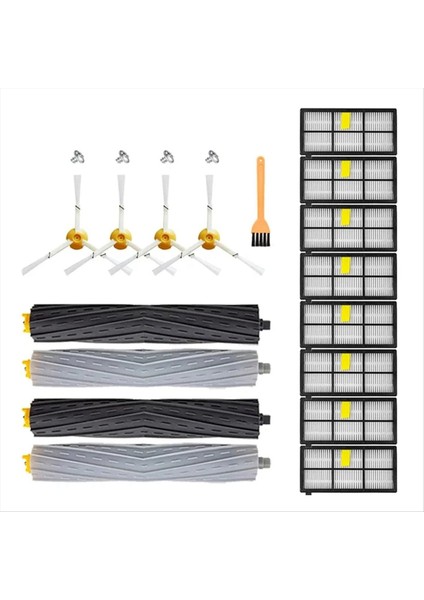 Irobot Roomba Elektrikli Süpürge Parçaları Hepa Filtreleri Ana Yan Fırçalar (Yurt Dışından)