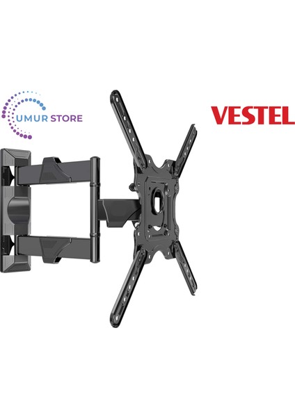 50QA9700 4K Ultra Hd 50" 127 Ekran Uyumlu LCD LED Tv Hareketli Duvar Askı Aparatı