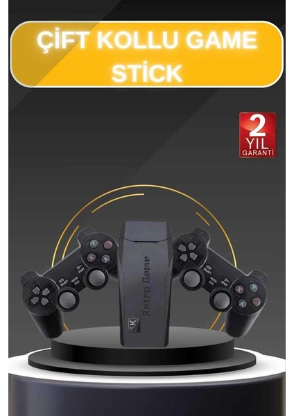 Game Stick El Atarisi 2.4g Kablosuz Çift Kol Oyunlar 4K Game Stick 3500 Oyunlu Atari Uyumlu fiyatları