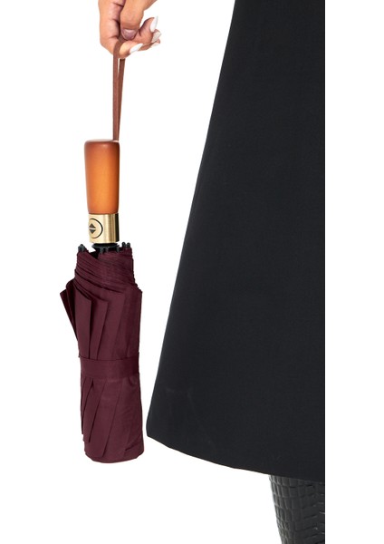 Ahşap Saplı 10 Telli Luxury Şemsiye