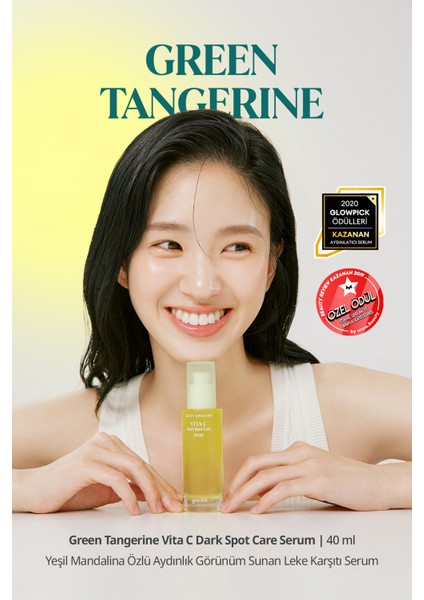 Yeşil Mandalina Özlü, Leke Karşıtı Serum GOODAL Green Tangerine Vita C Dark Spot Care Serum