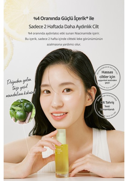 Yeşil Mandalina Özlü, Leke Karşıtı Serum GOODAL Green Tangerine Vita C Dark Spot Care Serum