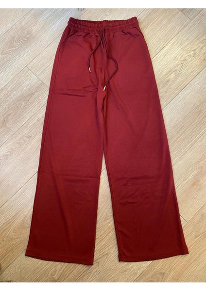 Modal Karışımlı Bol Kesim Geniş Paça Eşofman Altı