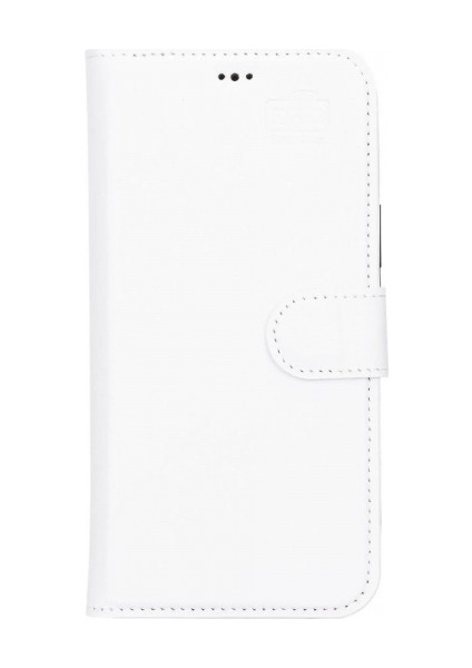 Apple iPhone 13 Pro Max Uyumlu Deri Cüzdanlı Kılıf F3 Beyaz fırsatları