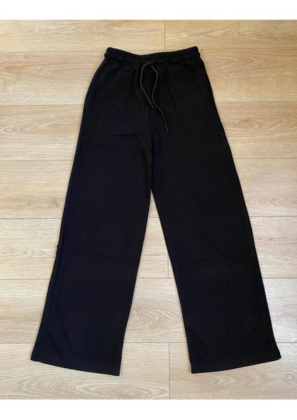 Modal Karışımlı Bol Kesim Geniş Paça Eşofman Altı