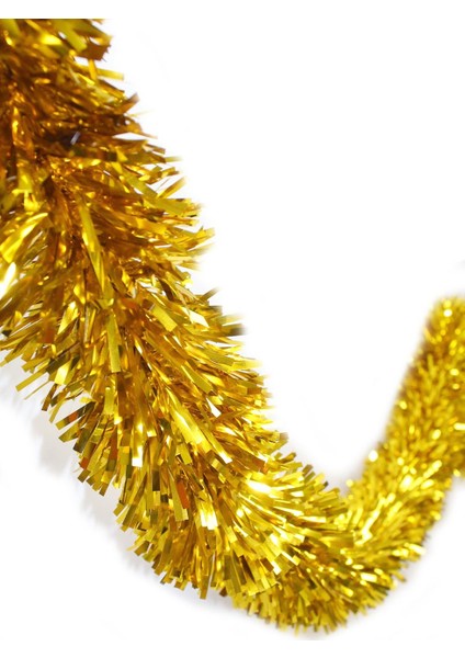 Metalize Sim Süs Yılbaşı ve Parti Dekoru – Altın 10 cm 2 mt modelleri