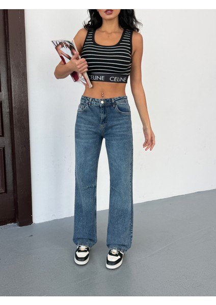 Ayarlanabilir Bel Tokalı Yüksek Bel Kadın Pantolon V112 modelleri