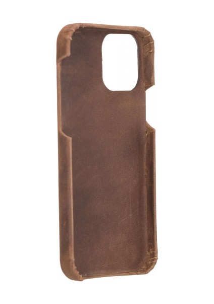 Apple iPhone 12 Pro Uyumlu Deri Arka Kapak F360 G2 Antik Kahve fırsatları