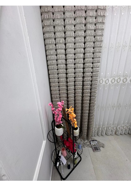 Nivemeshome 656 Sultan Şönil Dokuma Vizon 1/3 Pile Fon Perde Apm modelleri