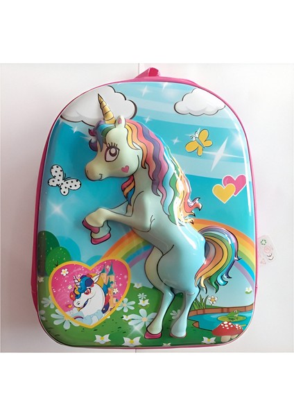 Kız Çocuk Çeşit Çeşit Baskılı Kabartmalı Anaokulu Kreş ve Günlük Kullanım Çantası