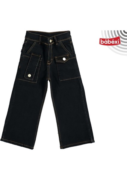 370224 Kot Pantolon 5y,6y,7y,8y - Siyah - 7-8 Yaş