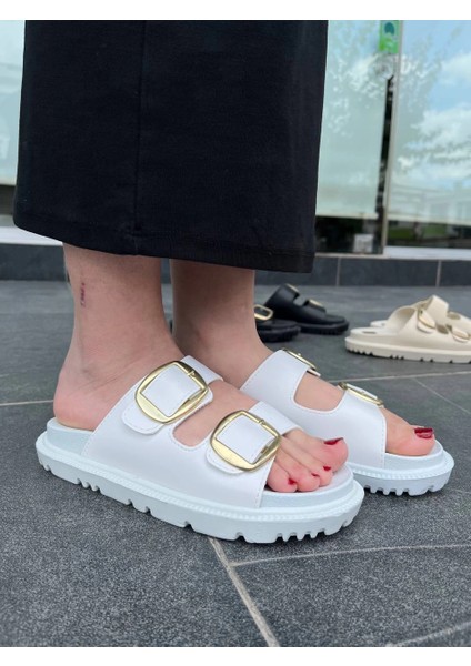 Mtxdpn Kbtx-1 Kuback Beyaz Günlük Kadın Terlik (Numara: 39)