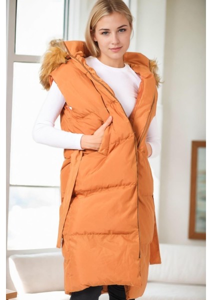 Z8744 Dewberry Bayan Yelek-Taba