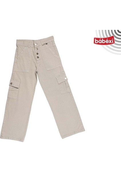 393350 Kız Pfd Pantolon 6Y,7Y,8Y,9Y,10Y - Bej - 5-6 Yaş