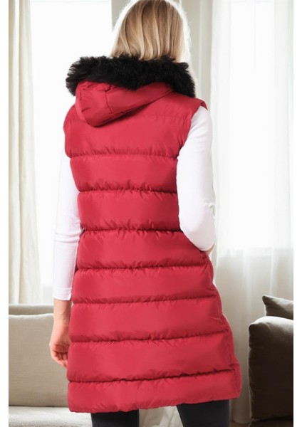 Z9761 Dewberry Bayan Yelek-Bordo fiyatları