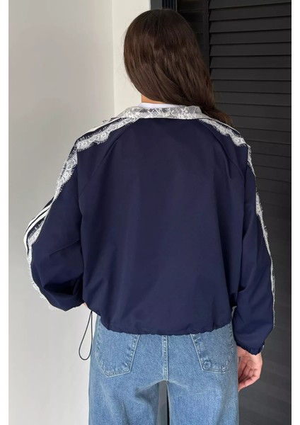 Çift Taraflı Giyilebilir Dantel Detaylı Tarz Mont P-00019081 modelleri