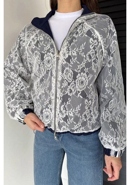 Çift Taraflı Giyilebilir Dantel Detaylı Tarz Mont P-00019081 indirimleri