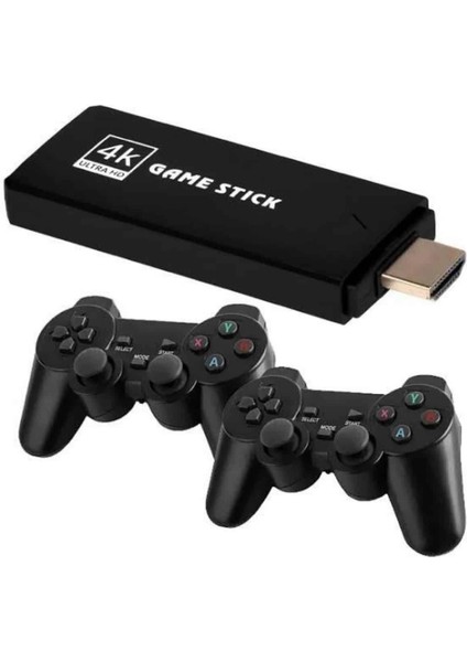 2 Kollu Kablosuz 2.4g Retro Oyunlar 4K Game Stick 3500 Oyun Atari fiyatları