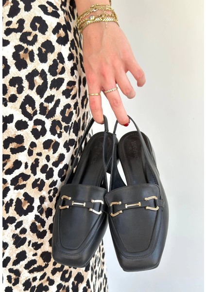 Mtxdpn Joone Siyah Cilt Topuklu Ayakkabı (Numara: 36) fiyatları