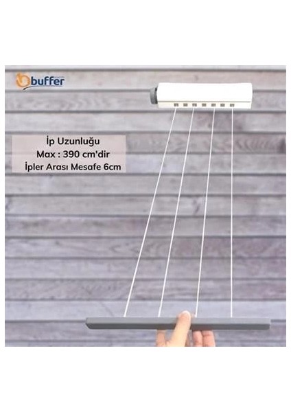 Pratik Çamaşır Kurutma Portatif Yeni Nesil Çek As Kolay Askılık 4 Ipli Çamaşır Askılığı fırsatları