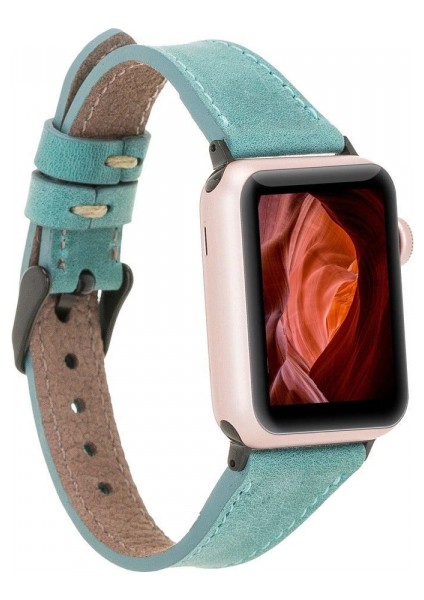 Apple Watch Uyumlu Deri Kordon 42-44-45MM Slim CZ12