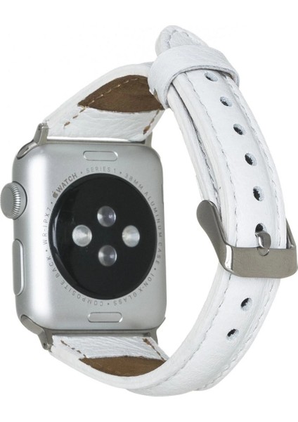 Apple Watch Uyumlu Deri Kordon 38-40-41MM Slim F3 Beyaz fiyatları