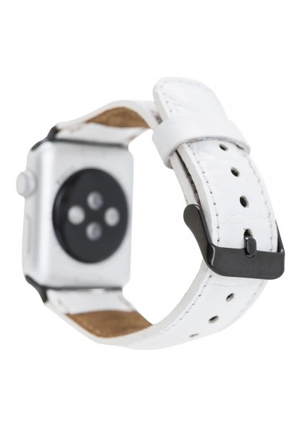 Apple Watch Uyumlu Deri Kordon 42-44-45MM F3 Beyaz fiyatları