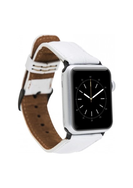 Apple Watch Uyumlu Deri Kordon 42-44-45MM F3 Beyaz indirimleri