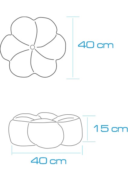 Dekoratif Kadife Papatya Kırlent