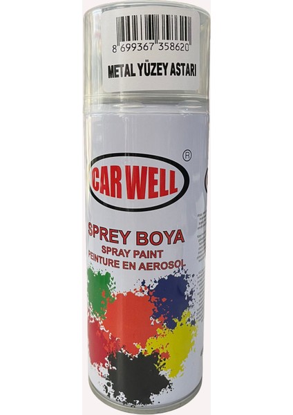 Carwell Metal Yüzey Astarı Sprey 400 ml