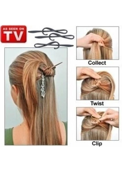 Kolay Saç Toplama Örgü Yapma Tokası Saç Şekillendirme Seti modelleri