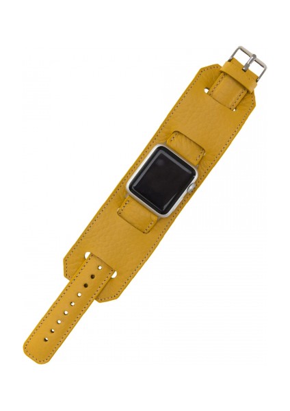 Apple Watch Uyumlu Deri Kordon 42-44-45MM Cuff FL12 modelleri